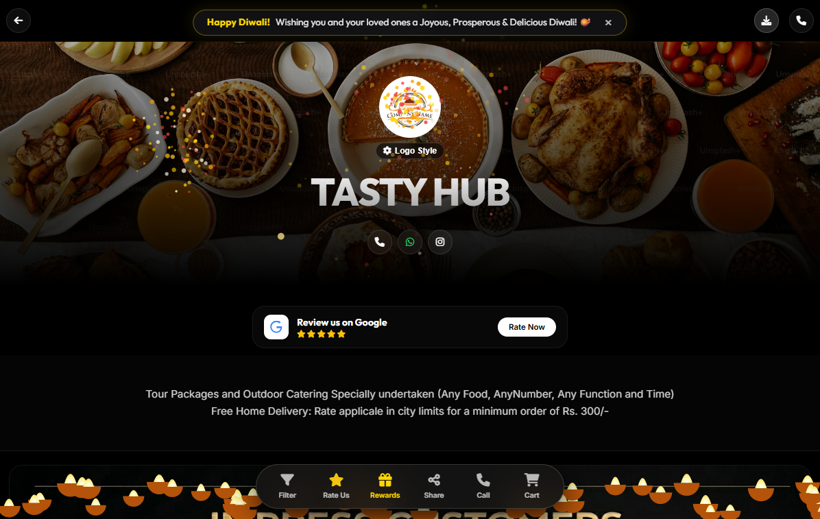 Celebration & Festive Effects Studio: Enchant Your Diners for Every Occasion